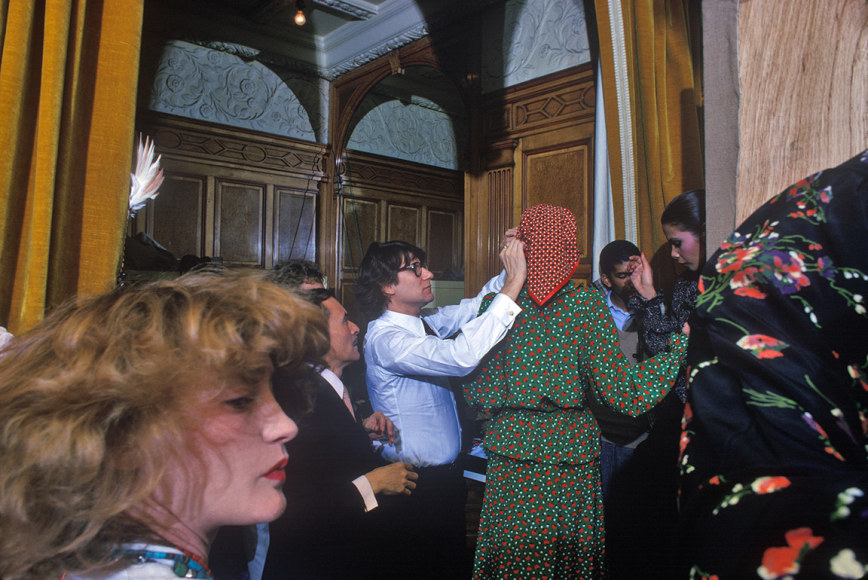 Harry Benson, Yves St. Laurent and Lulu de la Falaise, Paris, 1973