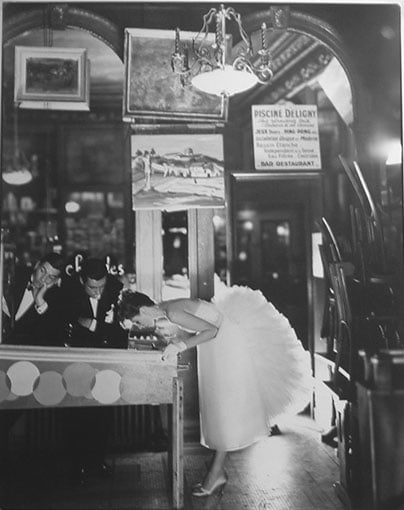 Richard Avedon, Suzy Parker, Café des Beaux Arts, Paris, 1956