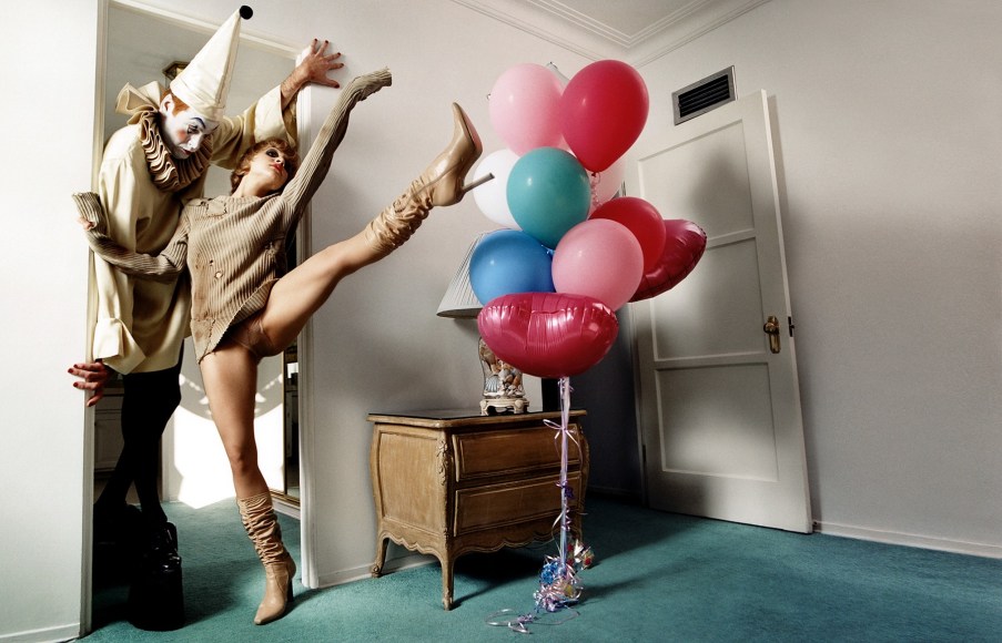 David LaChapelle, Brittany Murphey with Pierrot, Los Angeles, 2000