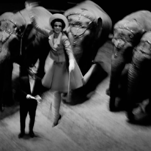 Melvin Sokolsky, Fly Elephants, Dorothea McGowen, Harper's Bazzaar 1965
