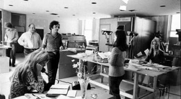 Photographer Unknown, Bert Stern and studio staff, New York, circa 1960