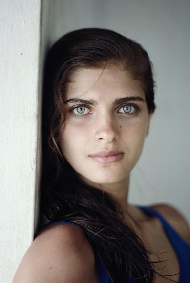 Slim Aarons, Kristie Karbstein Gerep, 1988: Headshot of Kristie Karbstein Gerep in Brazil