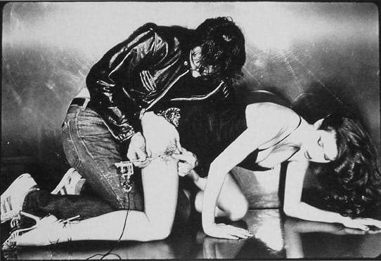 Chris Von Wangenheim, Untitled, Man Tattooing Woman