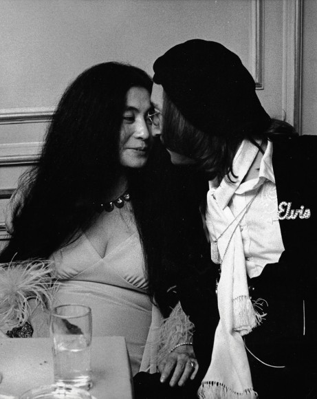 Ron Galella, Yoko Ono and John Lennon at the Uris Theater, New York, 1975