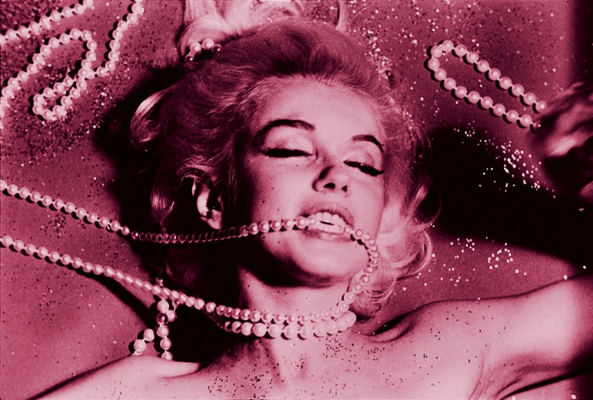 Bert Stern, Marilyn Monroe, “The Last Sitting”, With Pearls, Pink Tint