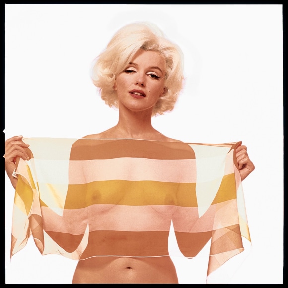 Bert Stern Marilyn Monroe, “The Last Sitting”, Striped Scarf
