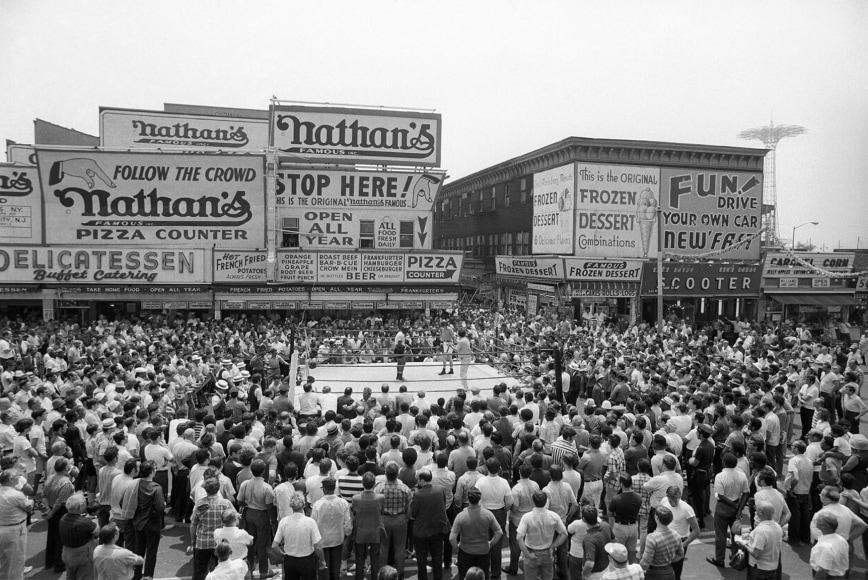 George Kalinsky, Boxing at Coney Island, 1969