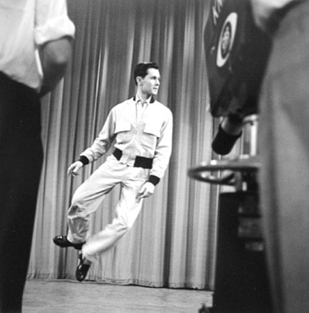 Sid Avery, Johnny Carson on "Carson's Cellar," Los Angelos, 1953
