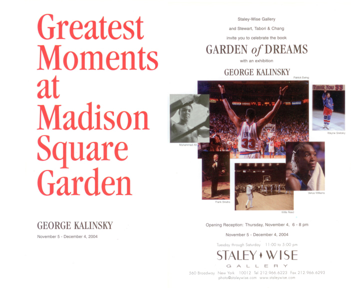George Kalinsky, Exhibition Invitation