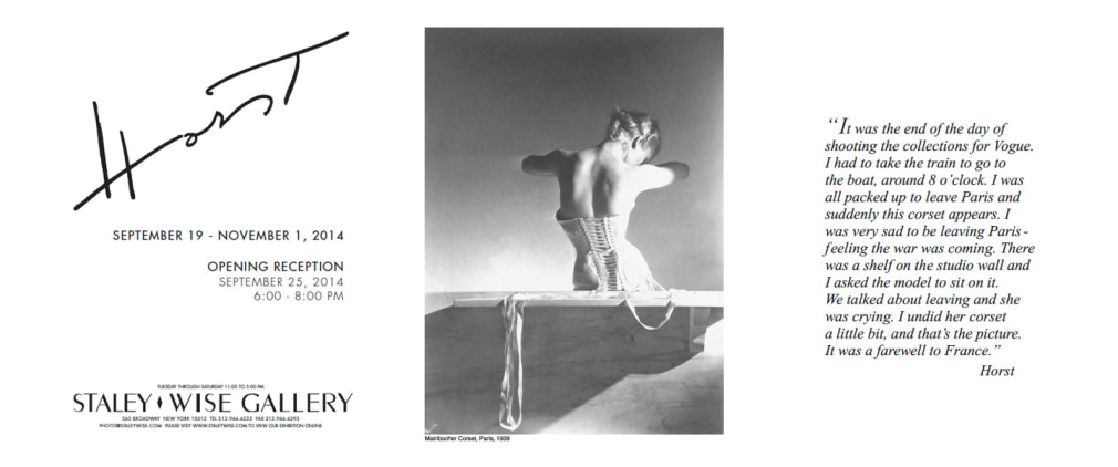 Horst P. Horst, Exhibition Invitation