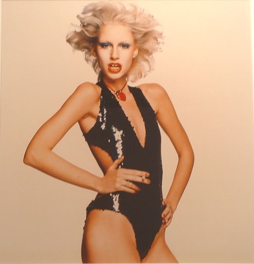 Chris Von Wangenheim, Model, Black Sequins, Hot Lipstick