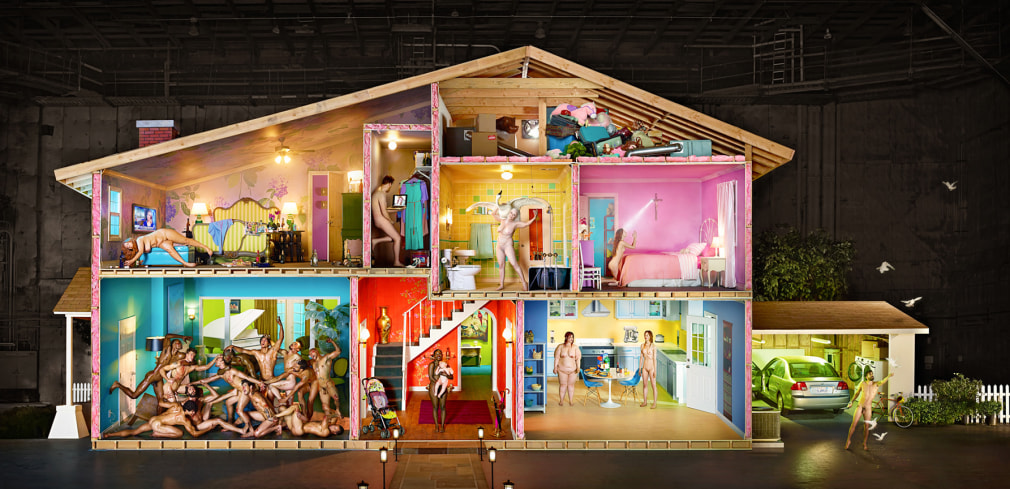 David LaChapelle, Self-Portrait as House, Los Angeles, 2013