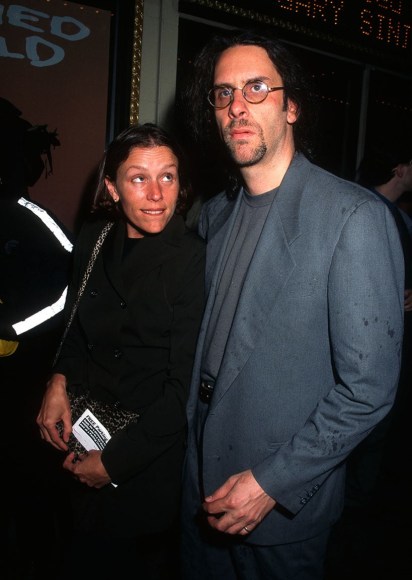 Ron Galella, Frances McDormand and Joel Coen, 1996