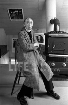 John Loengard, Berenice Abbott, Maine, 1981