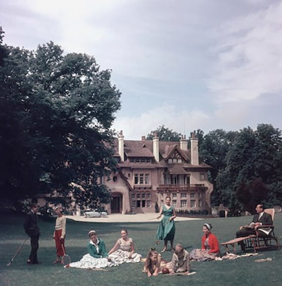 Slim Aarons, Kings of Hollywood: Clark Gable, Van Heflin, Gary Cooper, and James Stewart at Romanoff’s in Beverly Hills, 1957