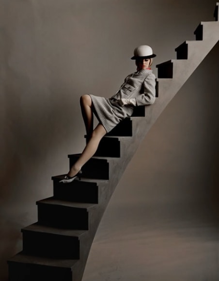 Melvin Sokolsky, Paula Feiten, Stairs, New York, 1964