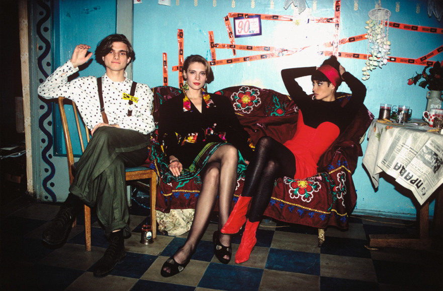 Arthur Elgort, Konstantin, Irina & Christy, Leningrad, 1990