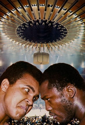 George Kalinsky, Muhammad Ali and Joe Frazier, February 1971