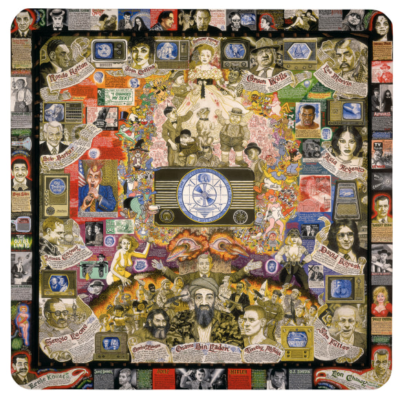 As You Look into the Eye of the Cyclops, So the Eye of the Cyclops Looks into You, 2003 (painting only), Acrylic on masonite