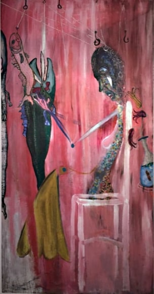 Fisherman's Wife, 2017, Oil on plywood