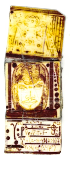 U=PZ, vers 2005, Ballpoint pen, marker on paper, Scotch tape