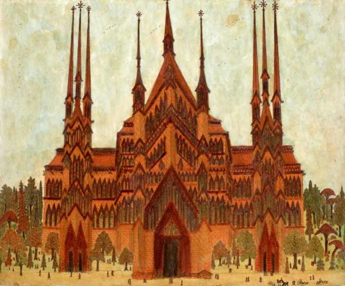 Untitled, 1964, Graphite and colored pencil on Canson paper