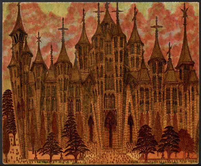 Untitled, 1964, Graphite, colored ink, and varnish on Canson paper