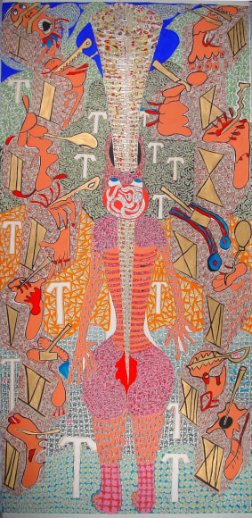 Holy Dismemberment,&nbsp;2006, Gouache on paper