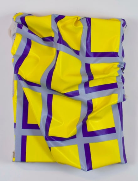 Timothy Harding, 27&quot; x 20&quot; on 20&quot; x 15&quot; (yellow, gray, blue), 2015