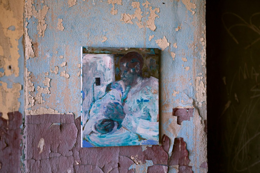 Installation view:&nbsp;Abandoned School,&nbsp;2020, New Mexico. Image courtesy of Joshua Hagler.&nbsp;, &nbsp;