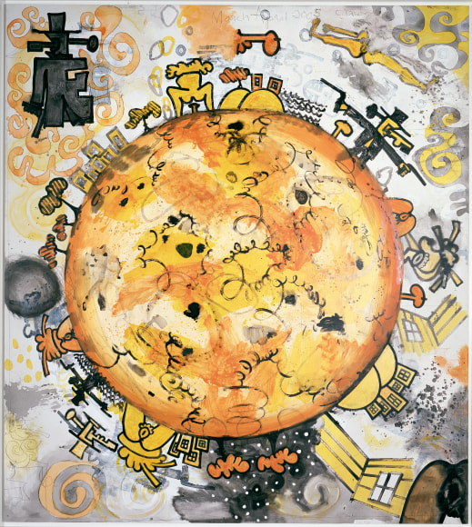 Carroll Dunham  Big Orange Planet, 2005–2006 