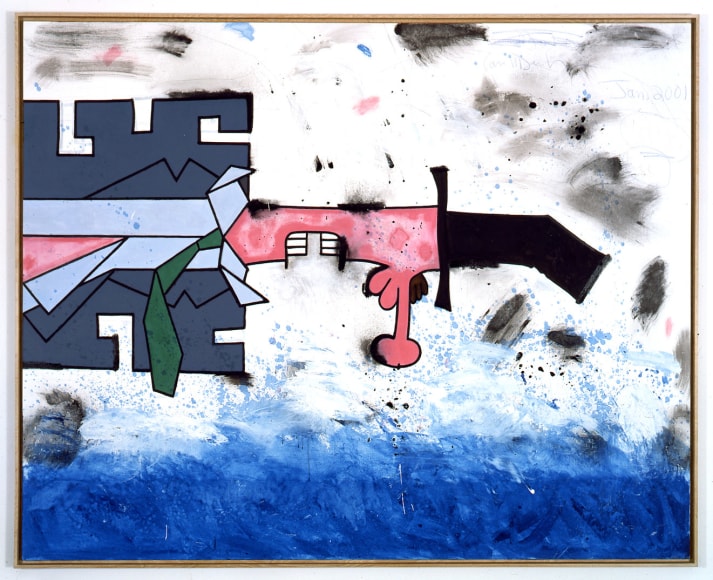 Carroll Dunham, Over the WaterFo, 2001