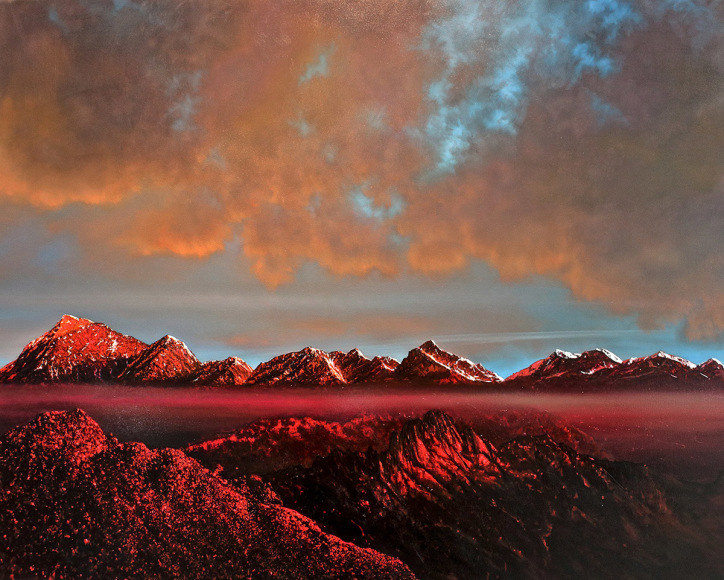 tula telfair, The Unfamiliar Truth, 2014, oil on canvas, 72 x 90 inches