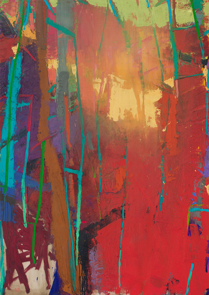 Brian Rutenberg, Eastern Night 3, 2018, oil on linen, 62 x 44 inches