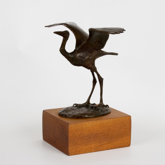 Elliot Offner, Smallest Heron, 1989, 6 x 8 1/4 x 5 inches
