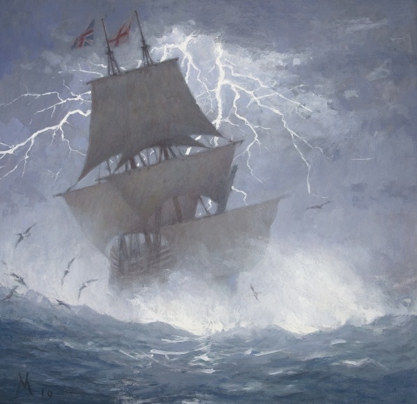 guillermo munoz vera, The Tempest, 2010, oil on canvas, 19 3/4 x 19 1/4 inches
