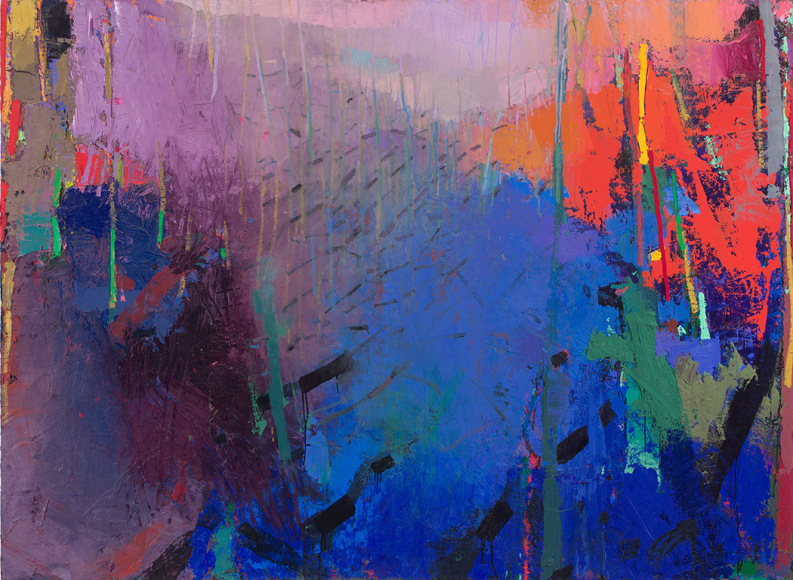 brian rutenberg, Willow in a Windstorm, 2017, oil on linen, 60 x 82 inches