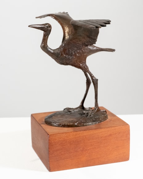 Elliot Offner, Smallest Heron, 1989, bronze, 5 1/2 x 8 x 5 inches, AP 1