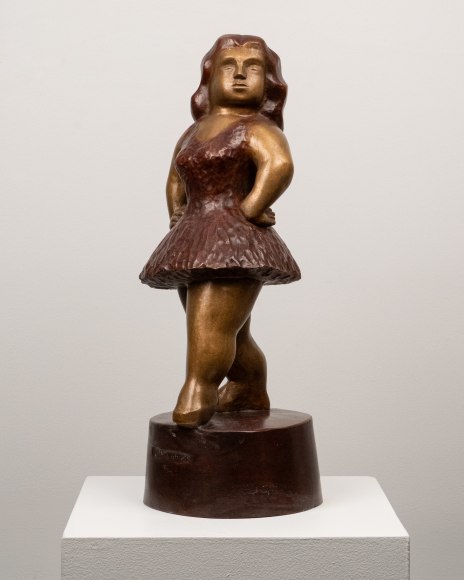 Chaim Gross, Ballet Girl, c. 1941, bronze, 21 x 7 3/4 x 8 1/4 inches
