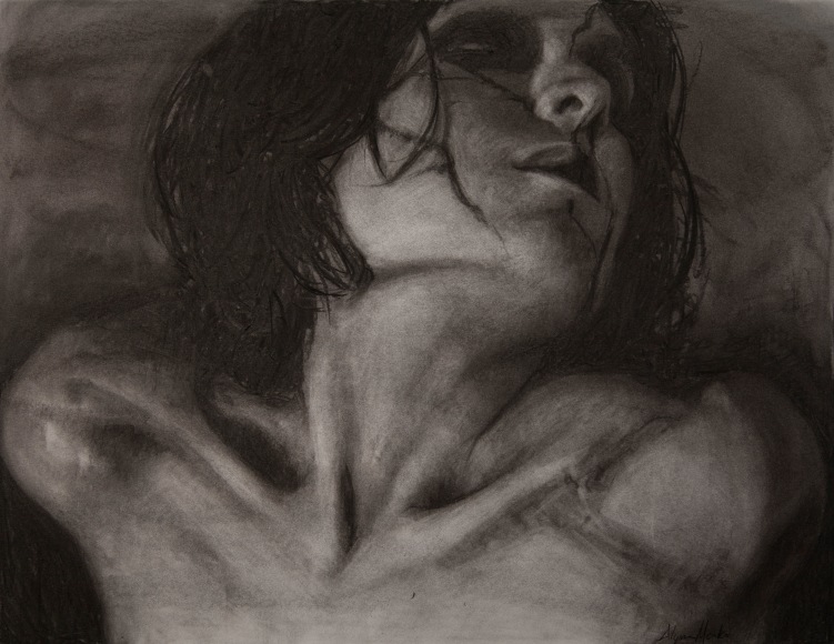 Alyssa Monks Harmony, 2016 charcoal on paper 19 x 24 inches