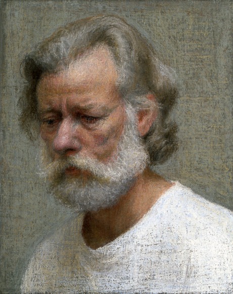 Ellen Eagle Edwin, 2003, pastel on pumice board, 5 1/2 x 4 3/8 inches