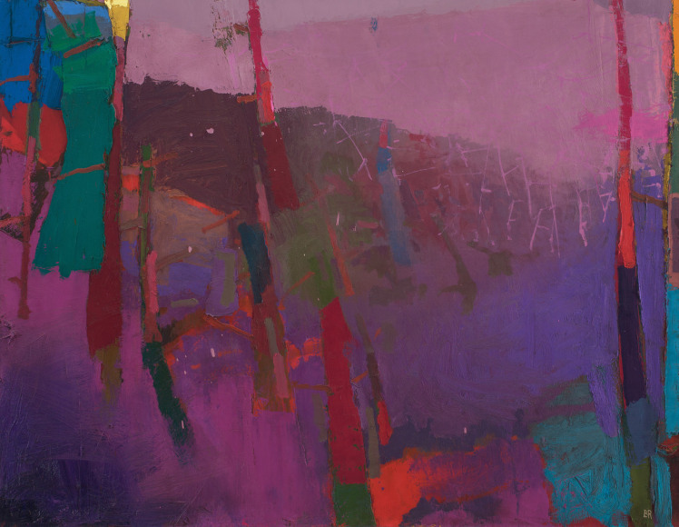 brian rutenberg, Fringetree, 2013-14, oil on linen, 45 x 58 inches