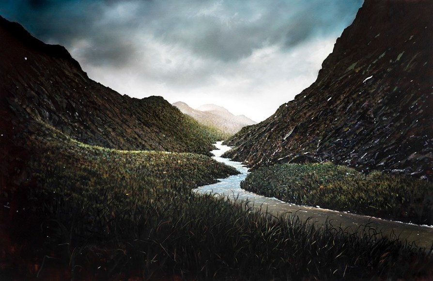 tula telfair, Inspiring Passion, 2016, oil on canvas, 65 x 100 inches