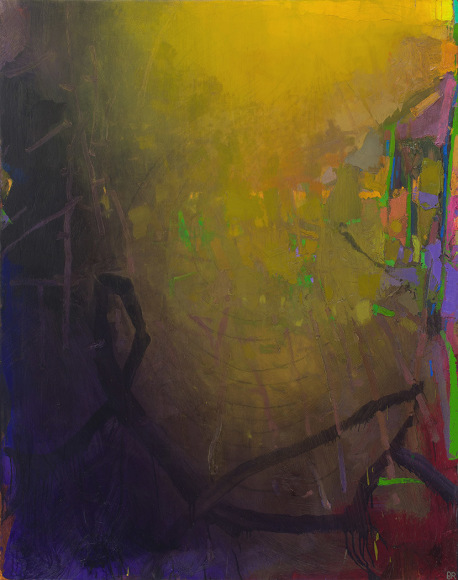brian rutenberg, Green Pond, 2014, oil on linen, 58 x 46 inches