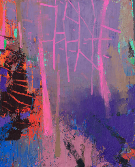 brian rutenberg, Rasping (SOLD), 2017, oil on linen, 68 x 55 inches