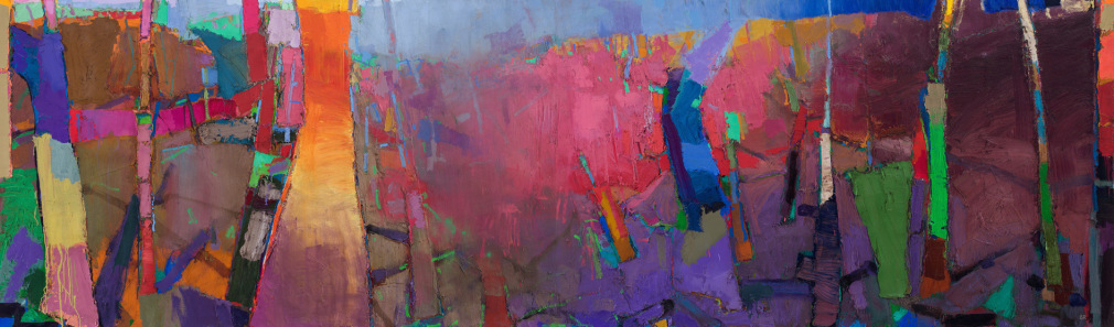 brian rutenberg, Ocean Jasper, 2013-14, oil on linen, 48 x 160 inches