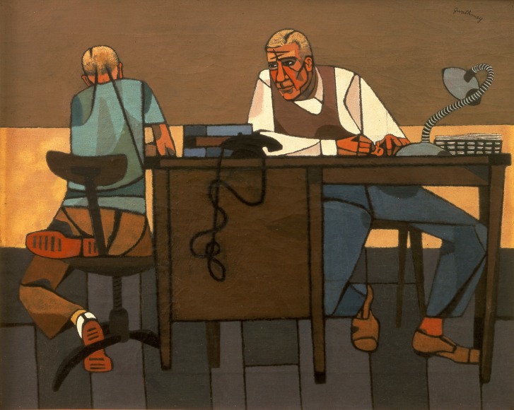 Robert Gwathmey, Like Son, 1948, oil on canvas, 16 x 20 inches