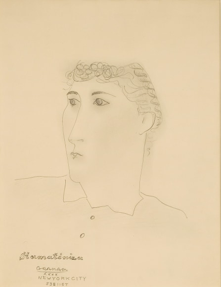 Stormatinira, 1940, pencil on paper, 16 1/2 x 13 inches