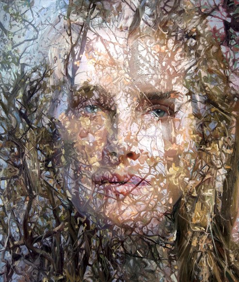 alyssa monks, Awakened (SOLD), 2016, oil on linen, 66 x 56 inches