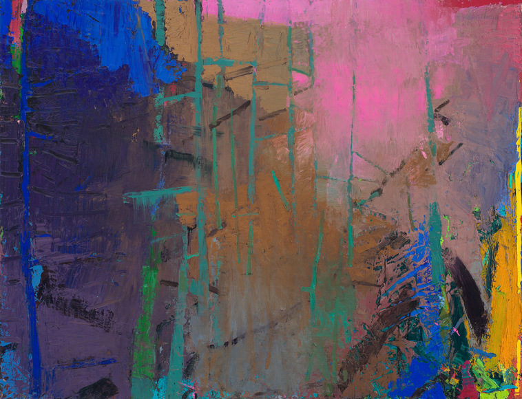 brian rutenberg, Azalea (SOLD), 2017, oil on panel, 52 x 68 inches